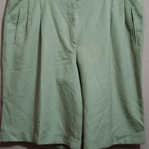 Guy Laroche high-waist linen pants new, beige, XXL