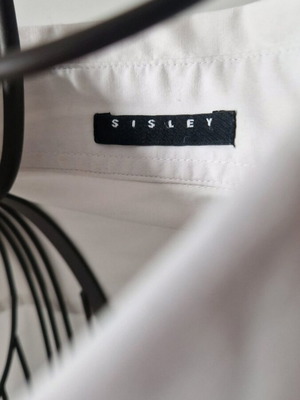 Sisley white shirt used, size S