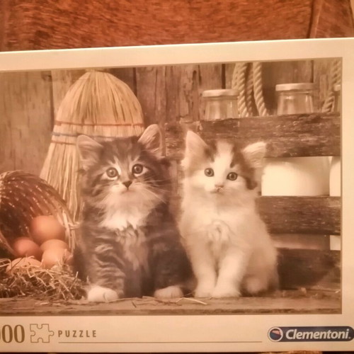 Puzzle 1000 pieces Clementoni "Lovely Kittens" new