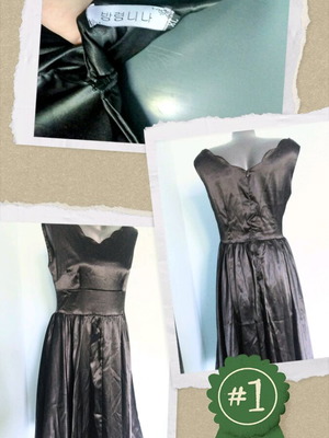 Satin dress for occasion Li Li L/XL like new