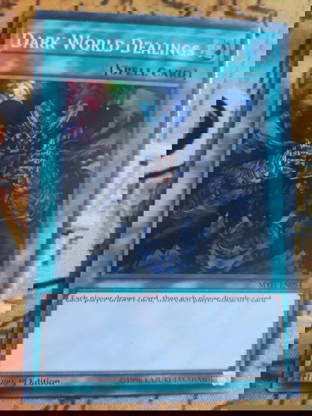 Dark World Dealings (Super Rare, Yugioh)