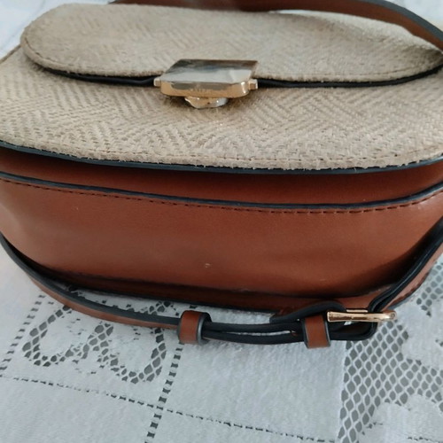 Small fur shoulder bag branded used