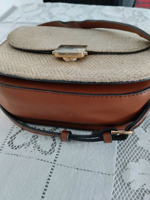 Small fur shoulder bag branded used