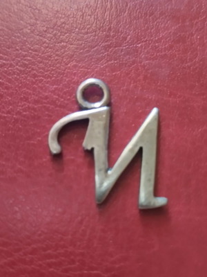Сребърно монограм "N" 925