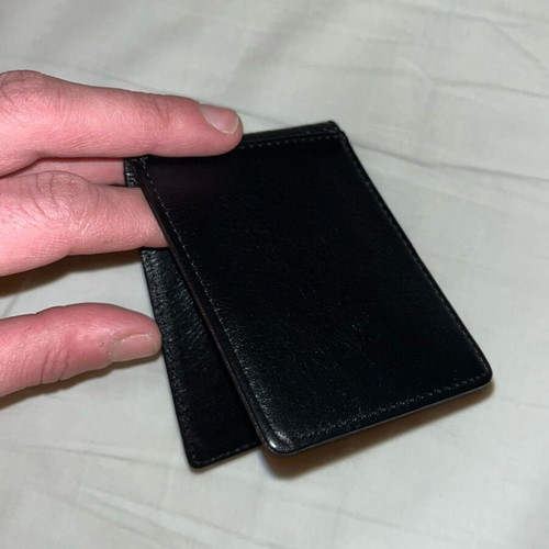 Nixon card wallet, high quality leather, black