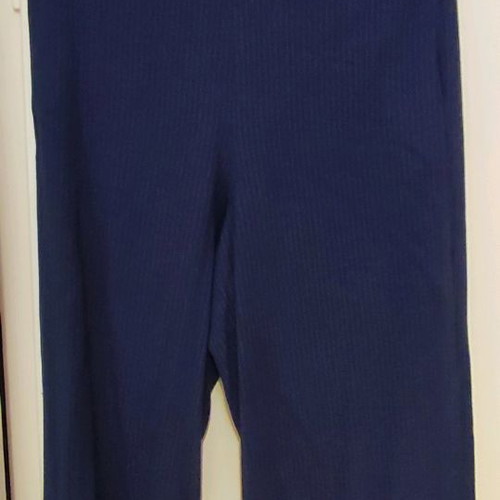 Zara zip culottes blue/grey striped medium used