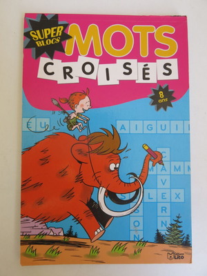 French book with Super Blocs crossword puzzles used