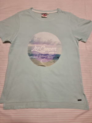 Lee Cooper women's cotton blouse turquoise, like new, L-XL