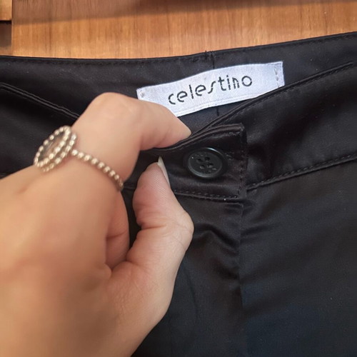 Celestino satin shorts new, size Small, black