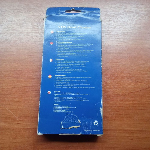 Video head cleaning cassette AM Video Head Cleaner with liquid 1990 decade new
