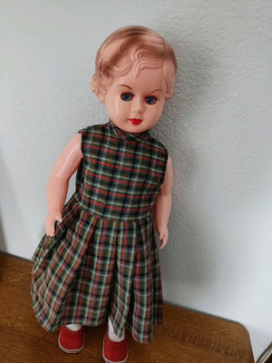 Greek doll large used, height 52cm