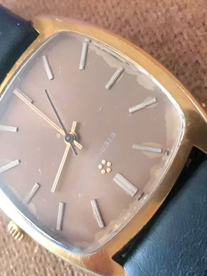 Eterna Matis 1970 watch used, automatic, brown