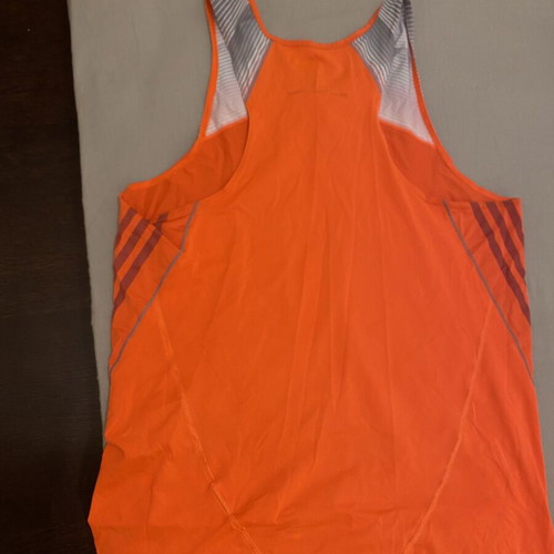 Adidas Adizero running top used, men's size M, orange