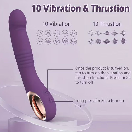 Vibrator with 20 functions, purple