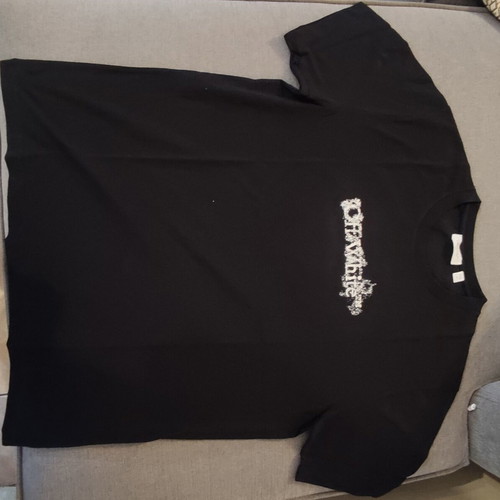 Off White black t-shirt size XL with logo and arrow design