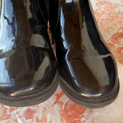 H&M girls' patent boots size 29, black