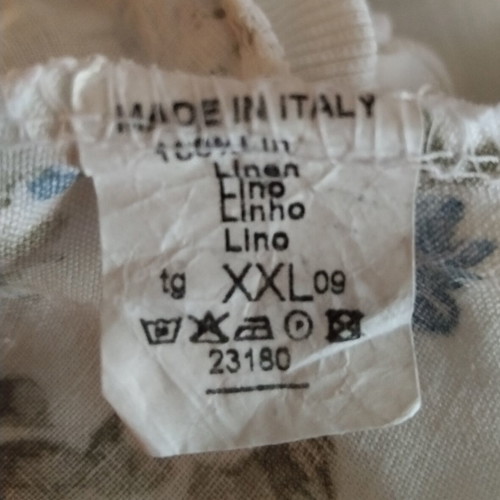 Summer linen dress made in Italy, like new, floral print