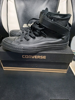 Converse Allstar women's leather boots like new black size 37.5