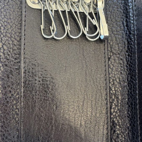 Leather key wallets new, two colors with bill holder