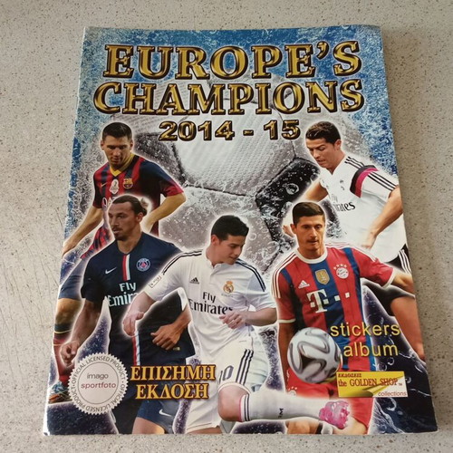 Europes Champion Sticker Album like new, empty