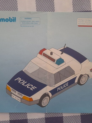 Playmobil police vehicle manual used