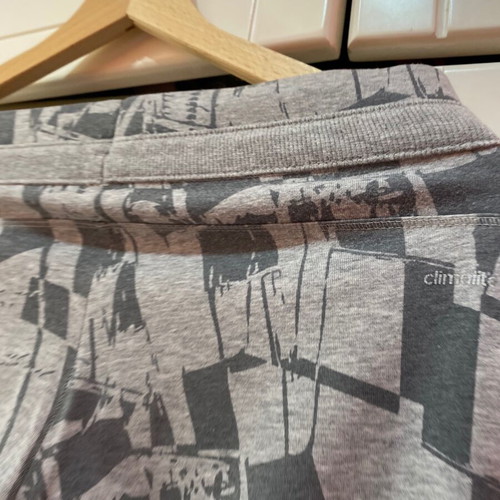 Adidas gray leggings used with patterns, size S