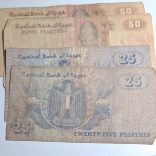 Paper money collection used from Europe, Asia, America