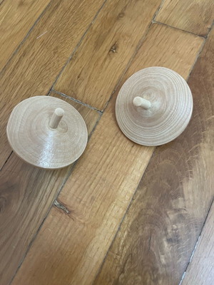Wooden spinning tops for children like new