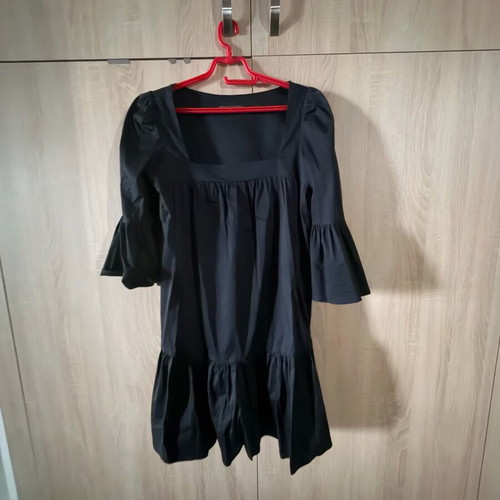 Nema dress like new, black boho with bell sleeves, size M