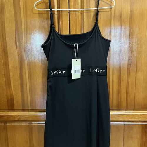 LeGer Black Elastic Dress New