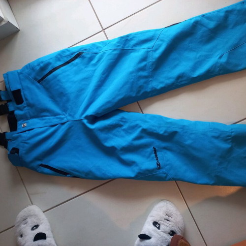 Ski pants waterproof blue with black details size 152 like new
