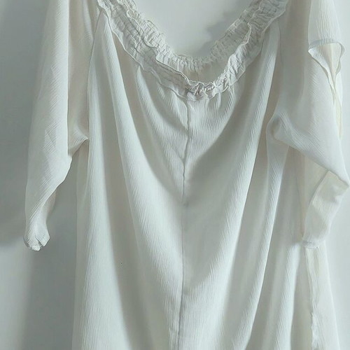 Cabrini Collezione see-through white top