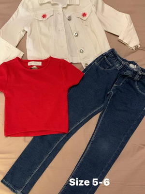 Σετ 3 τεμαχίων για κοριτσάκι size 5-6 σαν καινούργιο, Zara