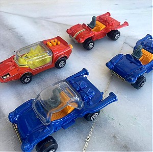 4 σπανια αυτοκινητακια μεταλικα ελληνικα συλλεκτικα 1980…Polfi toys, beach hopper, space car, rally winner, €12 πακετο