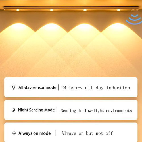 Φωτιστικό τύπου βέργας καινούργιο με 4 led και εφέ καμπύλης επαναφορτιζόμενο