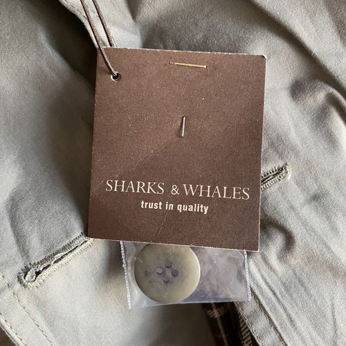 Sharks & Whales Sport men's trench coat new, size 52, cotton
