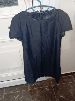 Zara mini denim dress like new, size M 38, dark blue