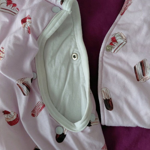 Tender baby sleeping bag like new, sweets design, detachable sleeves