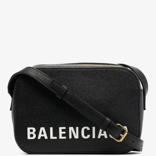 Balenciaga Black Leather XS Ville Camera Bag like new