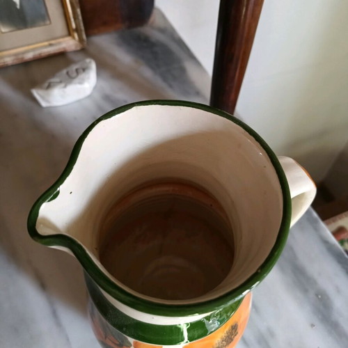 Large jug like new, slight chip on rim, height 20 cm