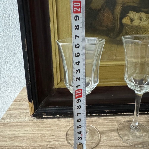 Vintage glasses used, set of 5, marked France
