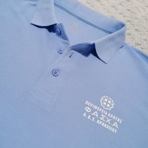 Caan polo shirt sky blue size M new