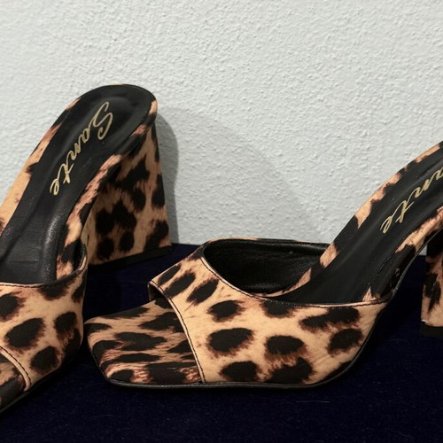 Sante leopard print sandals new, size 36