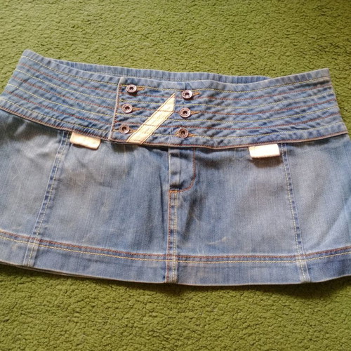 Denim mini skirt like new, Iso, size M/L