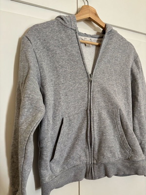 H&M Basic sweatshirt jacket 10-12 years like new, grey