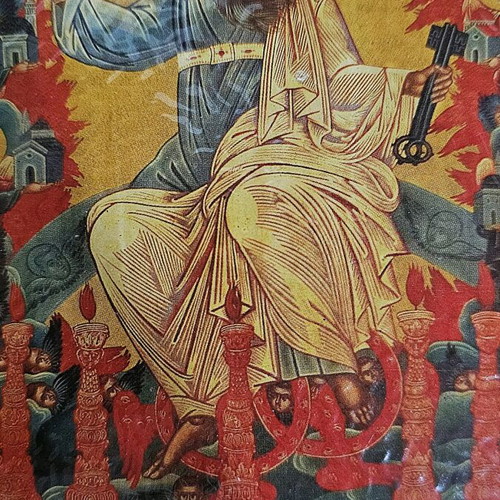 Icon of Saint John the Theologian Monastery Patmos new with gilding