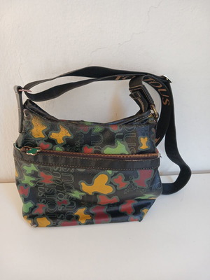 Tous Bear Camo shoulder bag, black multicolor