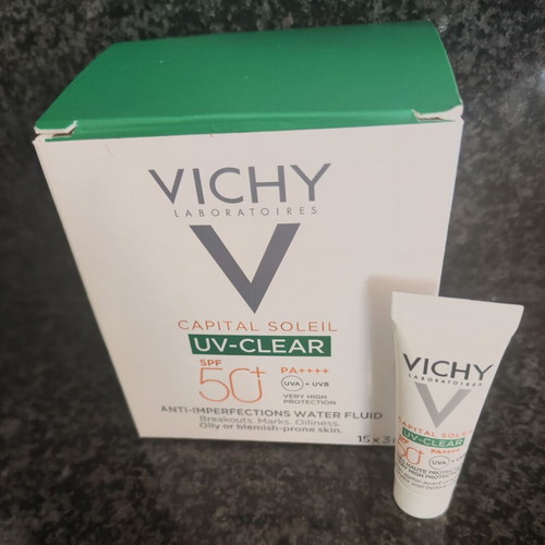 Αντηλιακό προσώπου Vichy Capital Soleil UV-clear Spf50+ καινούργιο, πακέτο 13x3ml