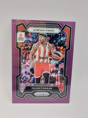 2023-24 Euroleague Prizm Isiah Canaan purple card like new, limited edition 99 pcs