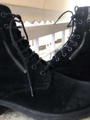 Suede boots used Ragazza black size 39.5-40